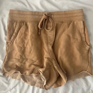 Brown aerie sweatshorts size XS